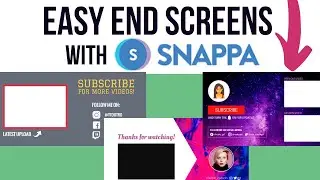 The EASY Way To Make Custom End Screen Templates For Your YouTube Video Outro (Add/Edit End Cards)