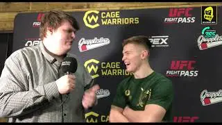Cage Warriors 112: Post fight media interview with Paul Hughes