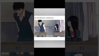 No one sits next to her #sad #anime #edit #shorts #school #girl