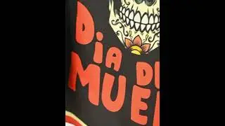 YiLi's 2024 Day of the Dead Cartoon Style Printed Scarf - Custom for Bulk Orders