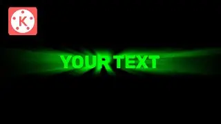 Light Rays Text Effects (Kinemaster) | OneSeven TV