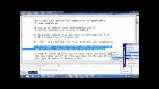 Edit filesize upload in WampServer or phpMyAdmin to 32M