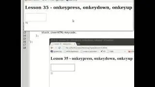 lesson 35   onkeypress, onkeydown, onkeyup | JavaScript Course