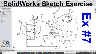 Form Roll Lever Sketch Practice In SolidWorks Tutorial In Hindi/Urdu | Ex-7