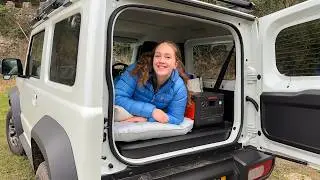 My First Night Car Camping in My Suzuki Jimny