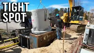 Tight Alley Catch Basin Installation!