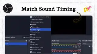 How to sync audio and video in OBS Studio