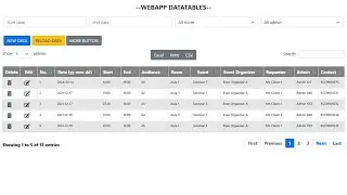 Google Apps Script - webApp CRUD with Popup Modals in DataTables | Filters: More Settings (Member)