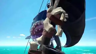 Funny Megalodon Glitch - Sea of Thieves