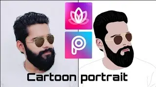 Cartoon Portrait || picsart color paint tutorial
