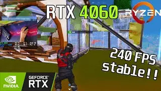 🚀 RTX 4060 + Ryzen 5 5600X · 240fps capped · Fortnite CHAPTER 5 · COMPETITIVE SETTINGS