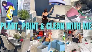 GET OUT OF A FUNK WITH ME | Painting, Cleaning and planting for therapy