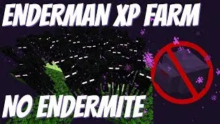 Ender Ender Farm XP Farm Tutorial NO ENDERMITE NEEDED: Minecraft Endermen Farm 1.14.4 & 1.15+ (EASY)