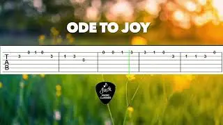 Ode to Joy - Beethoven | Easy Guitar Tabs Tutorial