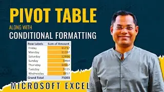 Creating pivot table along with conditional formatting