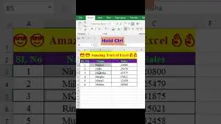 😎😎 Amazing Trick of Excel 👌👌 || #ytshorts #shorts #short #shortsvideo #shortsfeed  #youtubeshorts