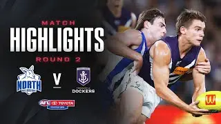 North Melbourne v Fremantle Highlights | Round 2, 2024 | AFL