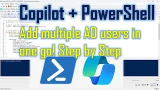 Copilot + PowerShell: Add Bulk AD Users in One Go! Import users list from excel/txt