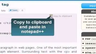 html p tag