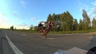 Настройка скутера для станта и тренировка рук на Gilera runner