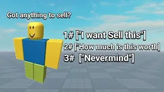 How to make Sell Dialog Npc Like Grow A garden | Roblox Studio Lite