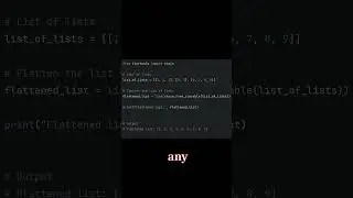 Python Trick: Using chain.from_iterable for Flattening a List of Lists