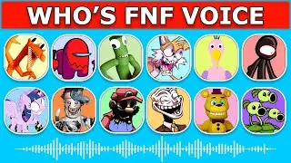 FNF - Guess Character by Their VOICE | Guess The Character | OPILAR BIRD , SEEK, ORANGE, IMPOSTER...