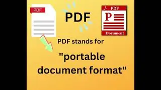 PDF stands for portable document format  Essentially, the format is used when you need to save files