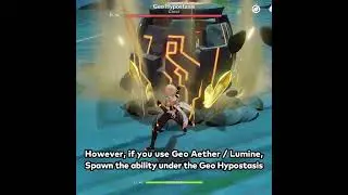 Destroy Geo Hypostasis Pillar in 0 second! | Genshin Impact