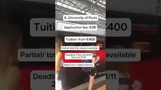 Universities in Italy 🇮🇹 Open for 2024/25 Admissions 
