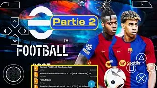 Partie 2 Réglage PPSSPP EFOOTBALL 2025