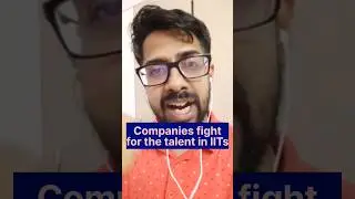 Companies Fight for day 1 slot in IITs in Placement season. #iit #motivation #career #mtech