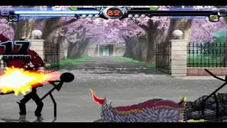 MUGEN: Stickman team vs Kaiju EX team