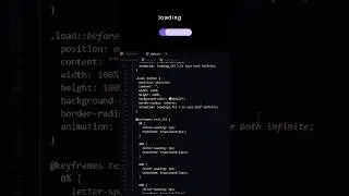 Loading Animation using Html and Css #shorts