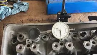 Porting the LT1 heads checking the valve guides for wear