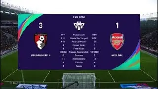 BOURNEMOUTH VS ARSENAL (profesional) PREMIER LEAGUE #pes2021 #playstation4