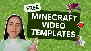 New Minecraft gaming templates and stickers in Clipchamp