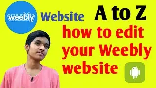 How to edit weebly website (hindi)