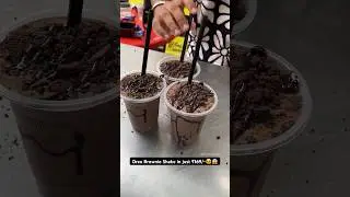 Oreo Brownie Shake😱🥵 #chocolateshake #oreoshake #chocolate #shake #shorts
