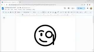 How to Insert the FACE WITH MONOCLE Emoji in Google Docs