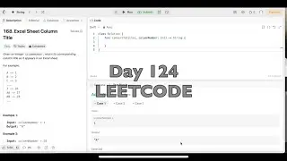 Day 124: LeetCode Problem 168. Excel Sheet Column Title - Swift