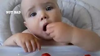 My Baby Is Enjoying Yummy Strawberries!