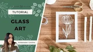 Easy Floral Glass Art Tutorial with Acrylic Paint Pens