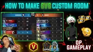 how to make 6v6 custom in free fire || 6 vs 6 free fire custom gameplay || 6 v 6 free fire custom