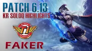 SKT T1 Faker - Ashe Bot Lane - KR LOL Master 309LP Highlights