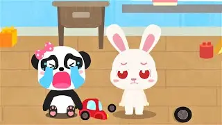 Little Panda's Emotion World - Learn to say Thank You and share with friends - Babybus game video