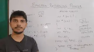 function returning pointer in c | return pointer from function in c | pointers : part 10