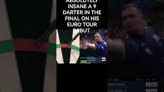 LUKE LITTLER HITS ANOTHER 9 DARTER #darts #lukelittler #180 #9darter #robcross #final