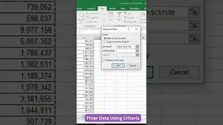Advanced Filter with Criteria | Excel Shorts 