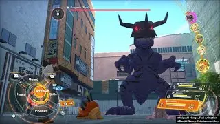 Digimon Story Time Stranger: Fighting Blue Greymon
